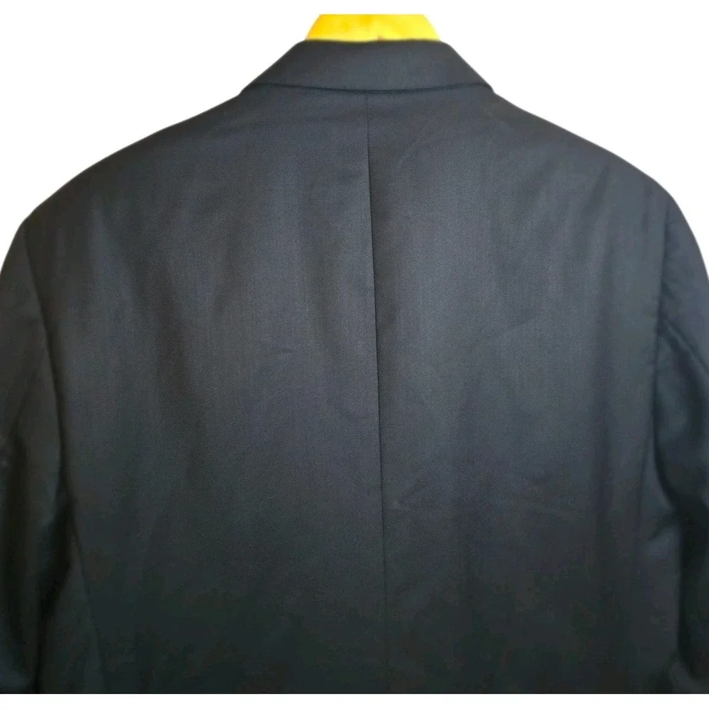Ermenegildo Zegna Wool Silk Men's Sport Coat‎ Blazer 42 Drop 6 Black Italy Cloth